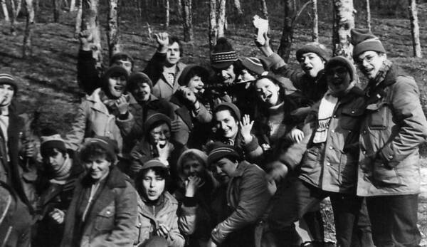 вожатский отряд «Пламенный», 1984.