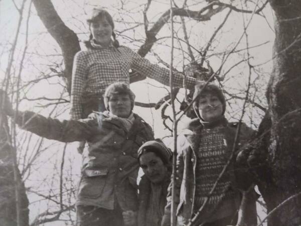 1984 год   Елена Краснова, Галина Федорова, Светлана Трибушинина, Людмила Марченкова.