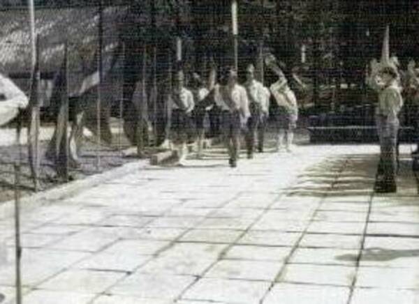 Подъем флага на заставе 1972