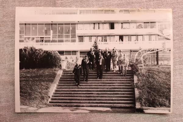 Встреча ветеранов 5 ДСК в пл Орленок  1975г...