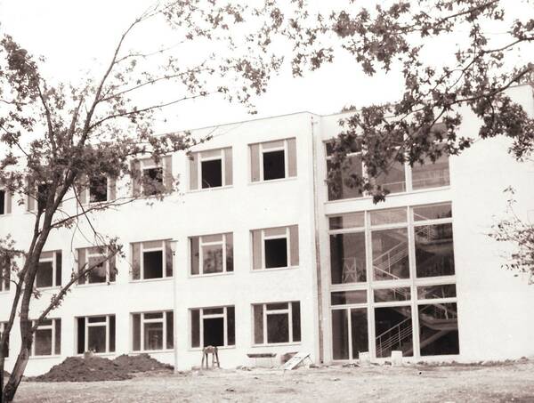 1681 1. Негатив. Строительство пионерского лагеря Орленок. Снимок 1965 г.