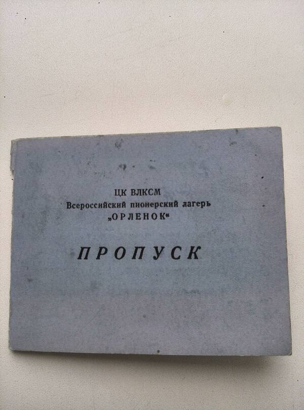 пропуск.