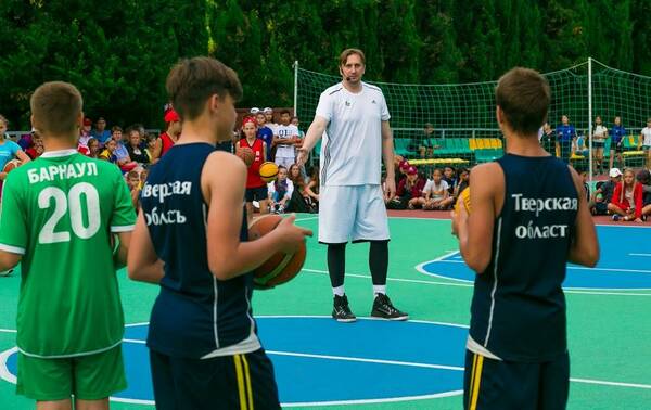 мастер класс бывшего баскетболиста, чемпиона Европы 2007 года Никиты Моргунова