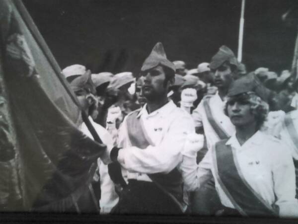 Знамя.   1973 год. Комсомольский. Открытие летней смены