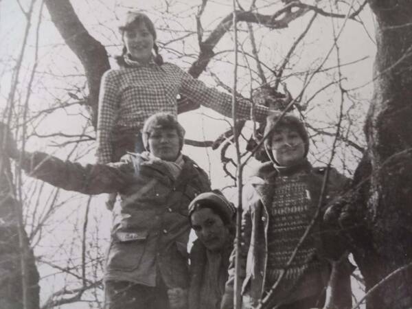1984 год   Елена Краснова, Галина Федорова, Светлана Трибушинина, Людмила Марченкова.