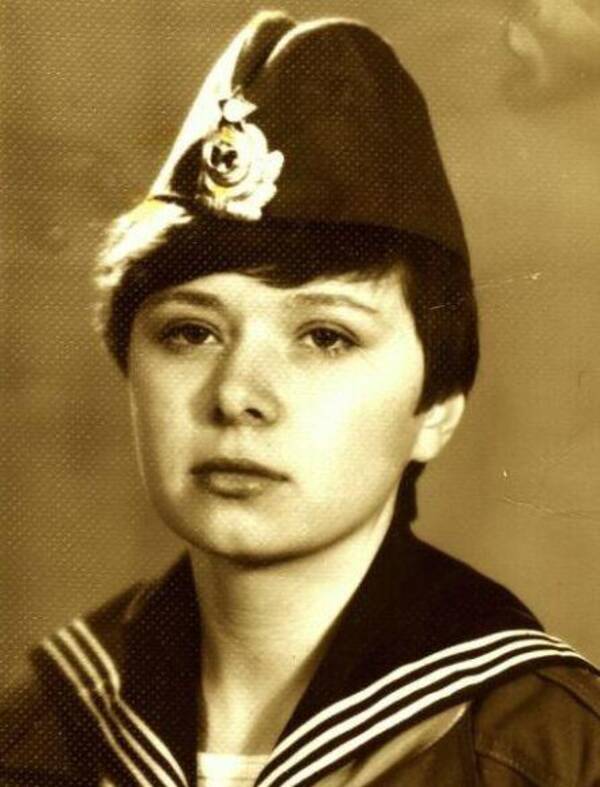 Это я, Марина  Сидорец, весна 1985,   Школа  вожатых, Пламенный