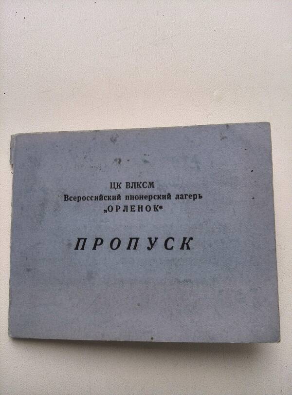 пропуск.