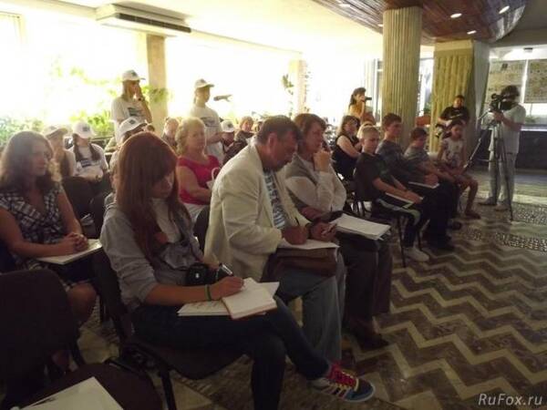 Представители оргкомитета, участники и гости конкурса «Лучший урок письма» прошел 23 октября 2012 г. т