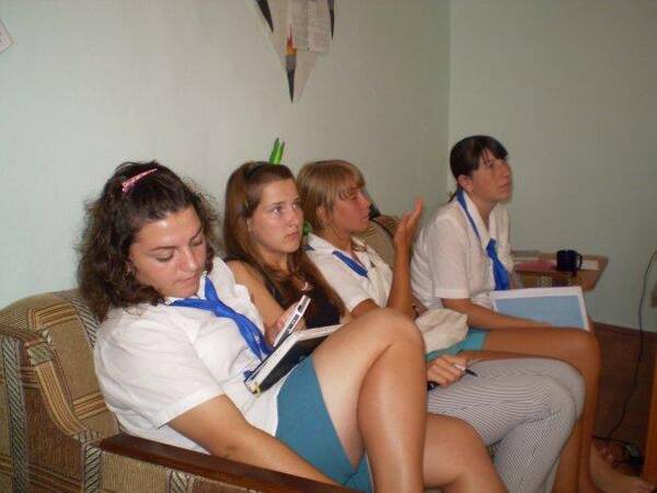 1Аня Заяц, 3Риточка Гусева, 2Юлия Беляева